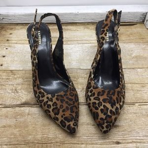 EXPRESS  (Leopard Print Stiletto Heels) Size 9
